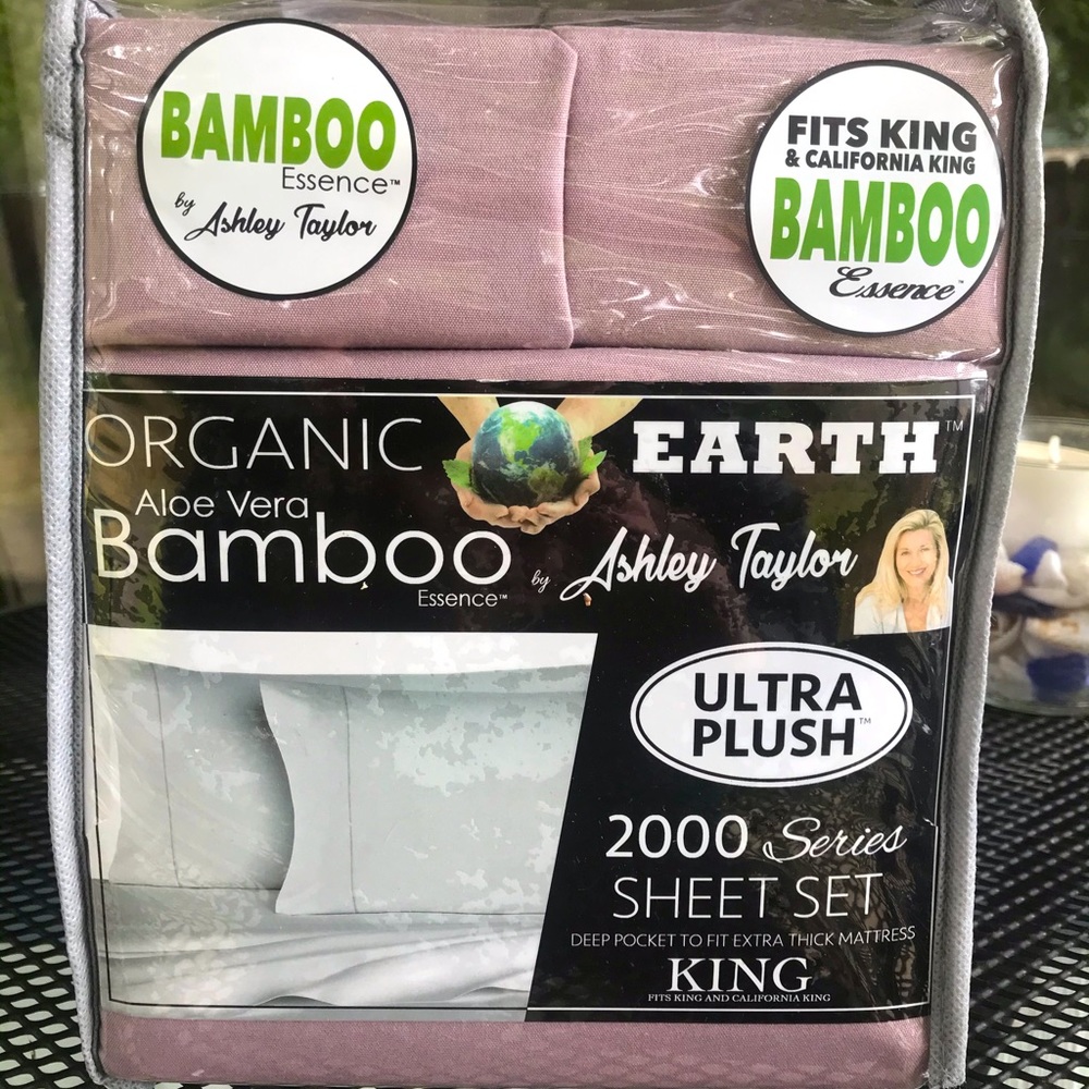 Bed Sheet Set King/Cal King Mauve